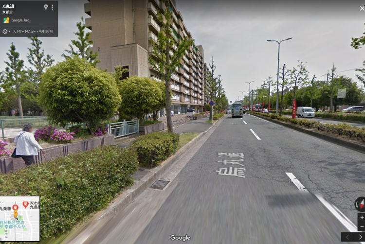 烏丸通九条下ル東側