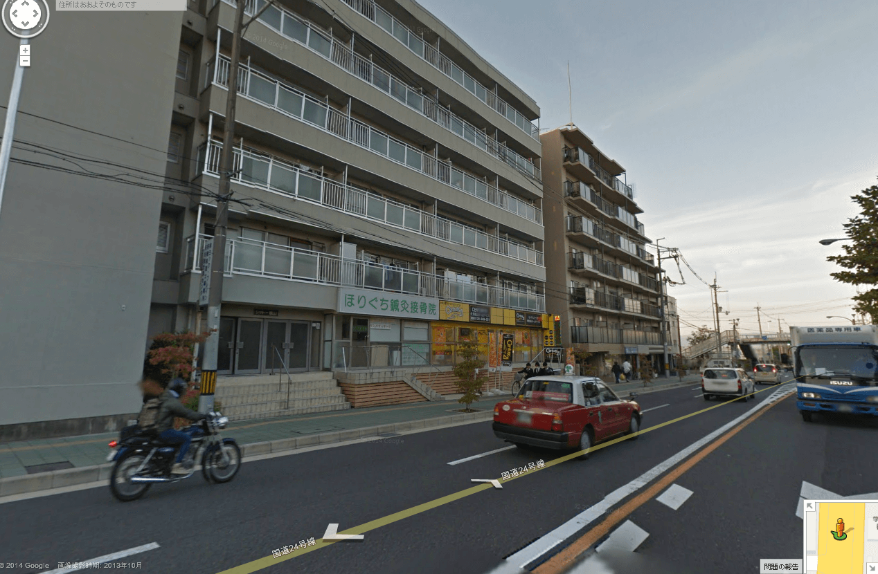 国道２４号丹波橋交差点下ル西側