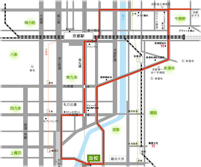 送迎バスルート地図